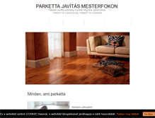 Tablet Screenshot of parkettajavitas.info